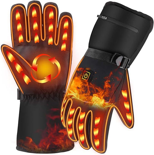 Guantes calefactables con interior de forro polar