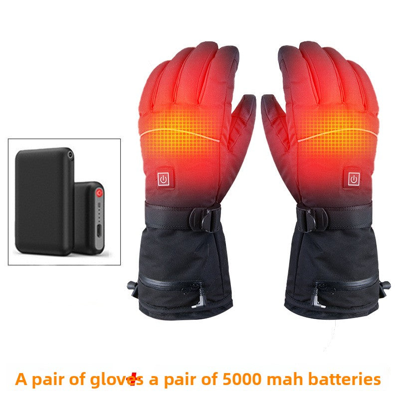 Guantes calefactables con interior de forro polar