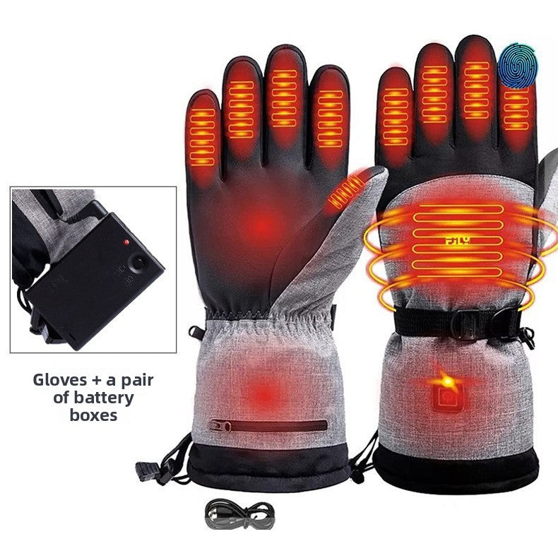 Guantes calefactables con interior de forro polar