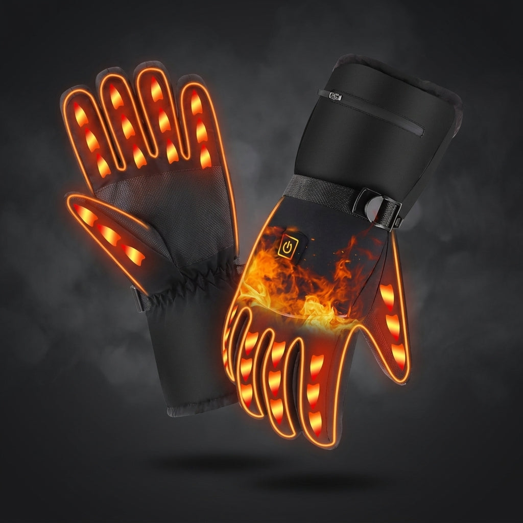 Guantes calefactables con interior de forro polar